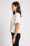Women Crew Neck Cap Sleeve Knitted Cardigans, Cream - 3