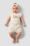 Toddlers Girl 3 Pieces Floral Pattern Bodysuit, Shorts And Headband Set, Multicolor