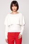 Women Cowl Neck Long Sleeve Knitted Sweater, Off White