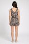 Women Allover Print Sleeveless Playsuit, Multicolor - 4