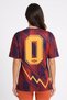 Women Sportswear Fit Short Sleeve Football Jersey, Multicolor - 4