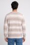 Men Crew Neck Textured Sweater, Multicolor - 4