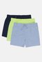 Toddlers Boy 3 Pcs Solid Basic Shorts, Multicolor - 4