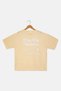 Kids Boy Short Sleeve Brand Logo T-Shirt, Sand - 2