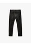 Normal Waist Pocket Slim Fit Narrow Leg Cotton Denim Trousers - Slim Fit Jeans - 2