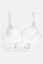 Women Plain Padded Underwire Bra, White