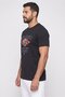Men Sportwear Fit Short Sleeve Football T-Shirt, Black - 3