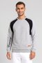 Men Sportswear Fit Long Sleeve Basketball Sweatshirt, Heather Grey