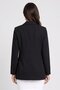 Women Regular Fit Embroidered Logo Semi-Formal Blazer, Black - 4