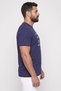 Men Sportswear Fit Short Sleeve Outdoor T-Shirt, Navy Blue - 3