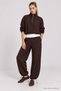 Contrast Trimmed Parachute Top and Bottom Set Lby0112 Brown - 2