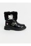 Özmarka New Season Black Zippered Printed Girls' Boots - 2