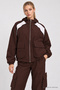 Contrast Color Parachute Top and Bottom Set Lby0109 Brown - 3