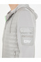 Gray Hooded Spring Seasonal Coat Fabric 50285304-Vr024 - 7
