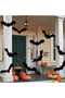 Hanging Bats Decorations,12 Pieces 3D Realistic Scary Large Fake Black Hanging Flying Bat Spooky for Yard Sign Outdoor Indoor Lawn Decorations - 5