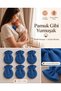 4 Layer Muslin Newborn Baby Gloves 3 Pairs 6 Pieces Indigo Cotton - 3