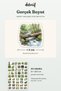 Forest Landscape Sticker Set 100 Pieces - Pine Trees Nature Tranquility Watercolor Agenda Journal Sticker - 3