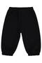 Floral Embroidered Basic 6-18 Months Sweatpants - Black - 3