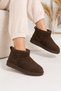 Women's Suede Plush Lined Comfortable Thin Sole Casual Winter Boots Ug07 - 2