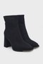 Women's Heeled Boots Black Suede Blg26K414-5 - 2