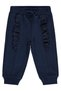 Ruffled Basic 6-18 Months Sweatpants - Navy Blue