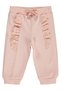 Ruffled Basic 6-18 Months Sweatpants - Pink