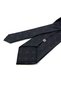 Black Pauntiye Pattern Classic Tie with Handkerchief Kk14140 - 3