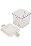 Sharp Chef Airtight Stackable Food Storage Container, 700 ml, Transparent with White Locking Lid, Leakproof, BPA-Free, Dishwasher Safe - 3