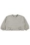 French Velvet Bow Sweatshirt for 6-18 Months - Beige