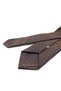 Brown Herringbone Classic Tie with Handkerchief Kk14063 - 3