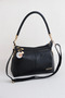 Multi-Compartment Shoulder and Crossbody Bag with Knitted Strap, Adjustable Strap Bag, Width 30, Length 18 - 5