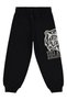 Braves Printed Track Pants for Ages 10-13 - Black