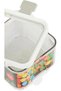 Sharp Chef Airtight Food Storage Containers with Clip-Lock Lids, 2 Pieces, 420 ml, Transparent Plastic Snack Containers, White Lids - 3