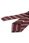 Burgundy Beige Herringbone Pattern Classic Tie with Handkerchief Kk14155 - 8