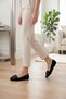 Women's Decorated Bow-Decorated Suede Home Ballet Flats Home Shoes - 2