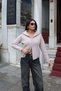 Double Zippered Knitwear Cardigan Beige - 5