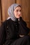 Twill Silk Scarf Monochromatic Anthracite - 3