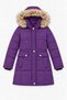 82510-26 Girls' Fur Hooded Quilted Long Puffer Coat 13–16 Years - 5