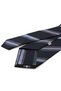 Black Stripe Pattern Classic Tie with Handkerchief Kk14145 - 3