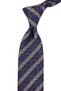 Plum Beige Herringbone Pattern Classic Tie with Handkerchief Kk14153 - 3