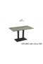 Rectangular Ceramic Table with Metal Base – Gray |   Movenhome