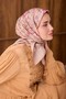 وشاح حرير تويل بنقشة الأحجار النباتية - 2