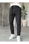 Regular Fit Belt Detail Jogger Pants W Black