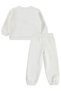 Happy Printed Tracksuit Set for Ages 2-5 - Ecru - 4