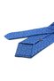 Blue Motif Pattern Classic Tie with Handkerchief Kk14074 - 3