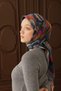 Velora Scarf Floral Rhapsody Steel Blue