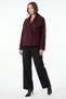 Shawl Collar Cashmere Coat 202724 - Mürdüm - 2