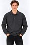Simenti Large Size Men's Polo Collar Sweatshirt - 7809 - 3