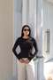 Dalgıç Kumaş Flounce Blouse Black - 4