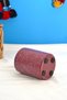Burgundy Blue Fan-Shaped Round Pen Holder & Makeup Brush Holder & Desktop Organizer (Round) - 4